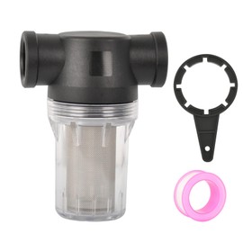 Water Pump Strainer Filter 1/2 Inch Female NPT in-Line Twist-On Pipe Strainer with 40 Mesh Stainless Steel Filter Screen for RV, Garden Hose, Water Pump
