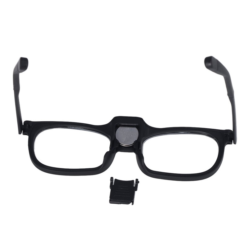 Hands Free Magnifying Glasses 250D 2 LED Ergonomic Design Acrylic