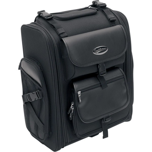 Saddlemen S2200E Expandable Sissy Bar Bag (Black) 3515-0080
