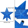 SULOLI Christmas Tree Star Blue,Blue Christmas Tree Topper Blue Star