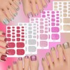 22Tip Pegatinas Brillantes para Uñas de los Pies