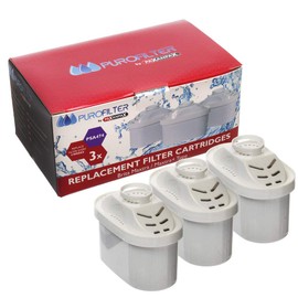 Paxanpax PSA474 Compatible Water Filter Cartridges For Brita, Bosch, Laica, Aquafor, Dafi Maxtra/Maxtra+ (Pack of 3)