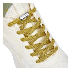 No Tie Shoelaces for Adults and Kids, Elastic Shoe Laces for Sneaker Golden