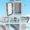 LuSumtly Waterproof Junction Box, ABS Plastic Electrical Box with Stainless