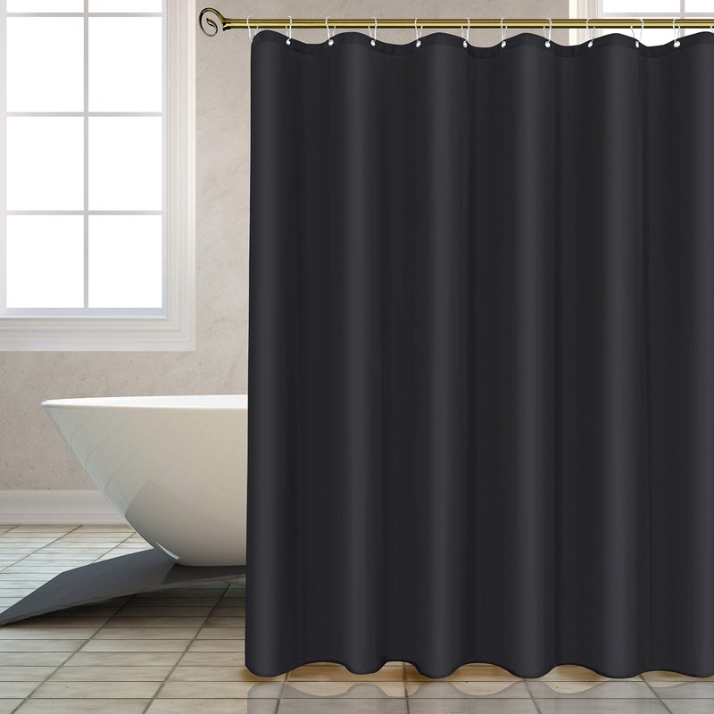 Biscaynebay Extra Long Fabric Shower Curtain Liner 72 Inch Width