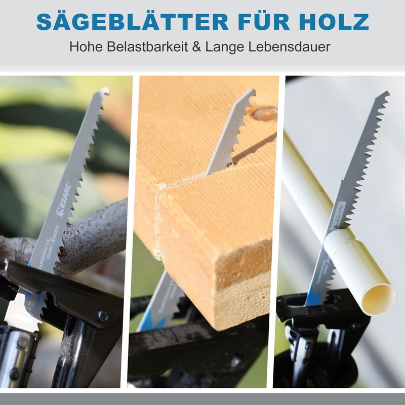 EZARC R1231GS Sabre Saw Blades, Set of 5, for Wood,