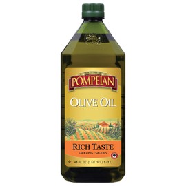 Pompeian Rich Taste Olive Oil, Rich, Full Flavor, Perfect for Grilling & Sauces, Naturally Gluten Free, Non-Allergenic, Non-GMO, 48 FL. OZ.