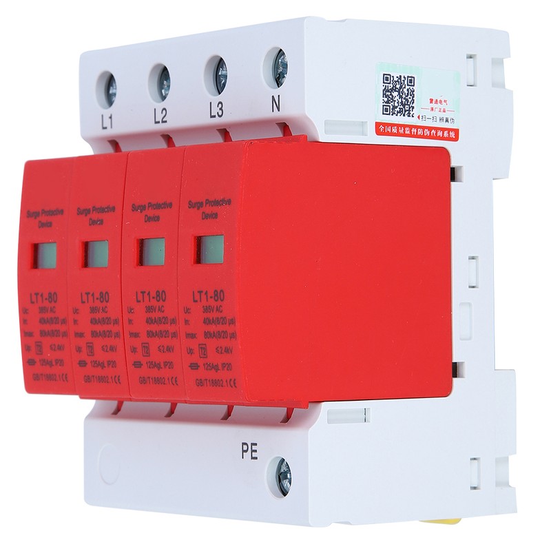 4P LT1‑80 Surge Protector 80ka Protection Module Appliances Low Voltage