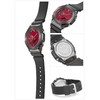 Casio GM-2100 Metal Covered Wristwatch, multicolor (black / red), Simple