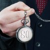 Men's 80th Birthday Pocket Watch Gift Eightieth 80 Dad Grandad