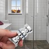 2 Pieces Round Glass Shower Door Knob - Stainless Steel