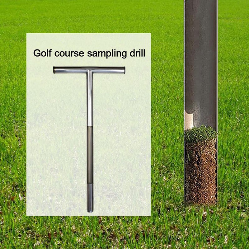 12 Inch Stainless Steel Soil Probe Rod with T Handle,