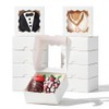 SLShePack 3x3x1.5Inches Mini Bakery Boxes with Window for Homemade Soap,Cookies,Chocolate