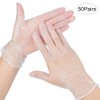 50Pairs Box Disposable PVC Examination Gloves Clear Powder Free Safety