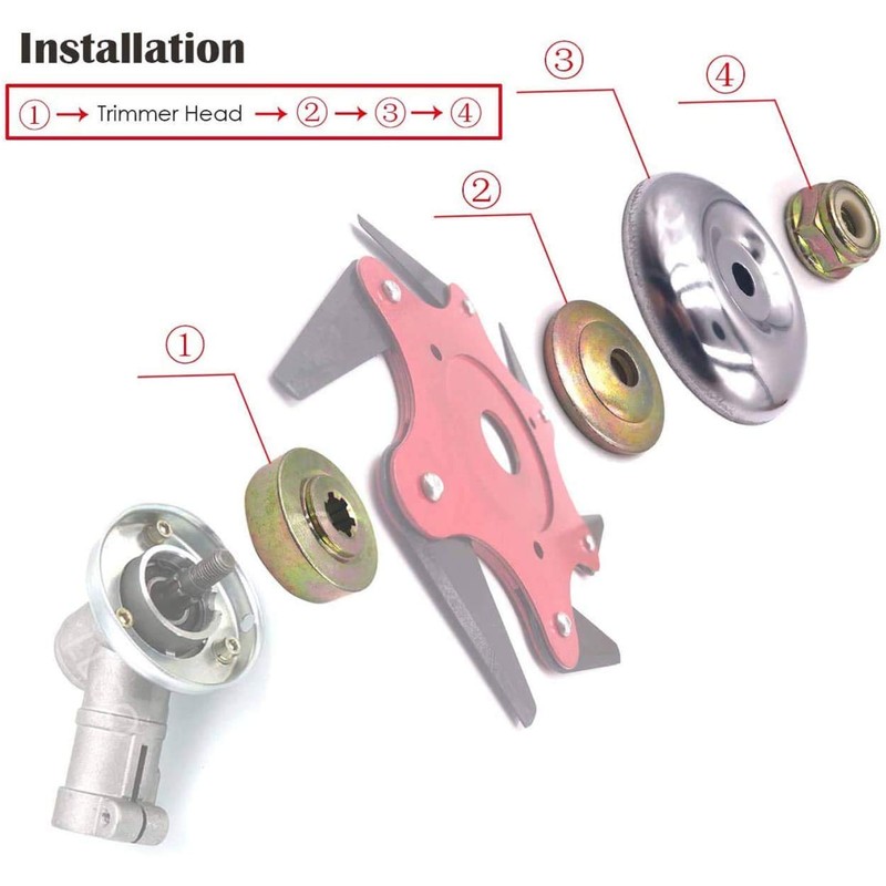 Trimmer Adapter Kit-(4 Piece Set) Weed Kit,Weed Trimmer Head Adapter