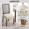 SearchI Stretch Dining Chair Seat Covers Set of 4, Stretch