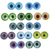 QTTLLI 10 Pairs 40mm Glow in The Dark Glass Round