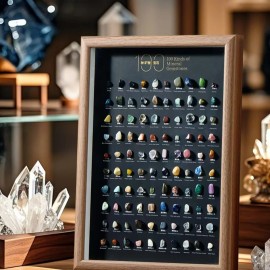 100 Kinds of Mineral Specimens Natural Crystal Rock Stone Science Ore Collection