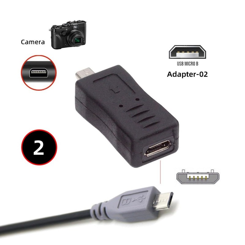 chenyang 3 Pack Mini 8Pin to USB 2.0 Adapter, USB