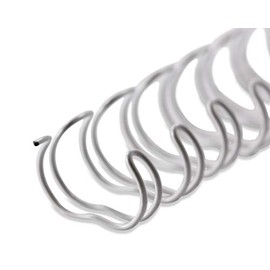 Wire Binding Combs for Binding 3:1 (34 Rings), 9.5 mm, Pack of 100, White, for Approx. 75 Pages - for Ring Binding