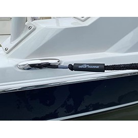 Gen3 Marine Bungee Black Boat Dock Line - 2 Pack (6' - 9')