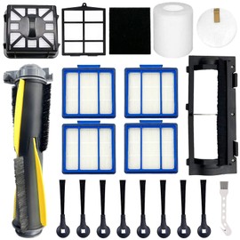 Replacement Part for Shark IQ R101AE RV1001AE AV912S AV1010AE RV1000 AV970 AV993 AV1002AE,1 Main Brush,1 Roller Brush Cover,4 Filter,8 Side Brushes,1 Pre Filter,1 Filter&1 Pre-Motor Foam&Felt Filter