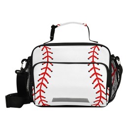 Yopersonalizes Kids Lunch Box for Boys Toddler, Baseball Reusable Insulated Lunch Bag for School Daycare Outdoor Thermal Meal Tote Kit Back to School Lunchbox for Children Teen Boy