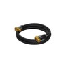 Goobay 70573 SAT Antenna Cable, 135 dB, 4x Shielded, Black,