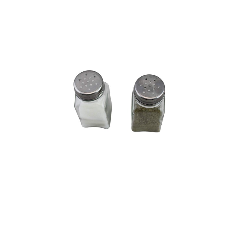 Salt and Pepper Shaker Set (Clear Glass)