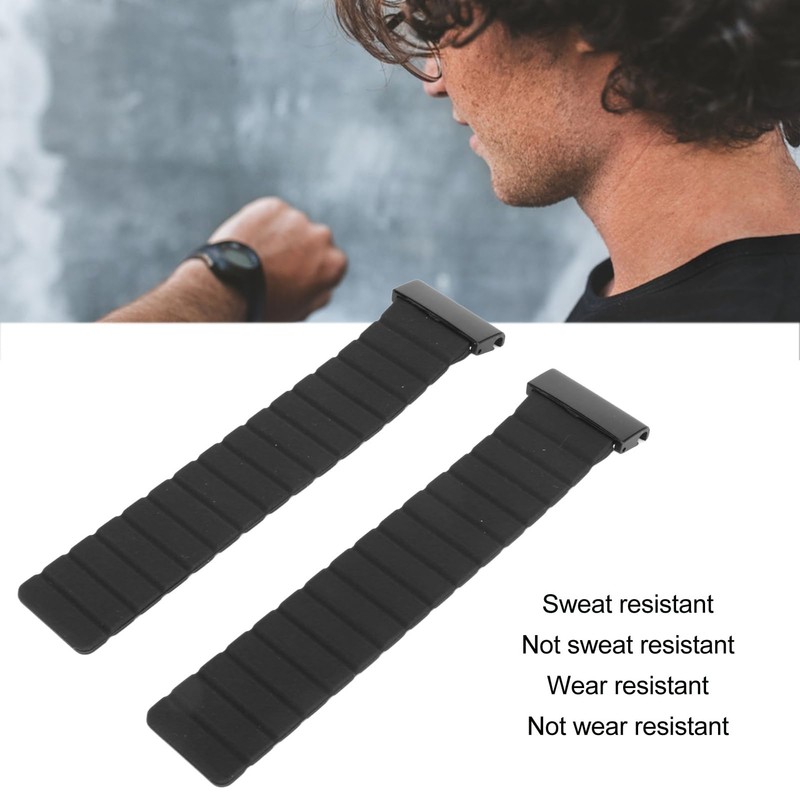 26mm Silicone Watch Band with Quick Release Magnetic, Sweat Proof