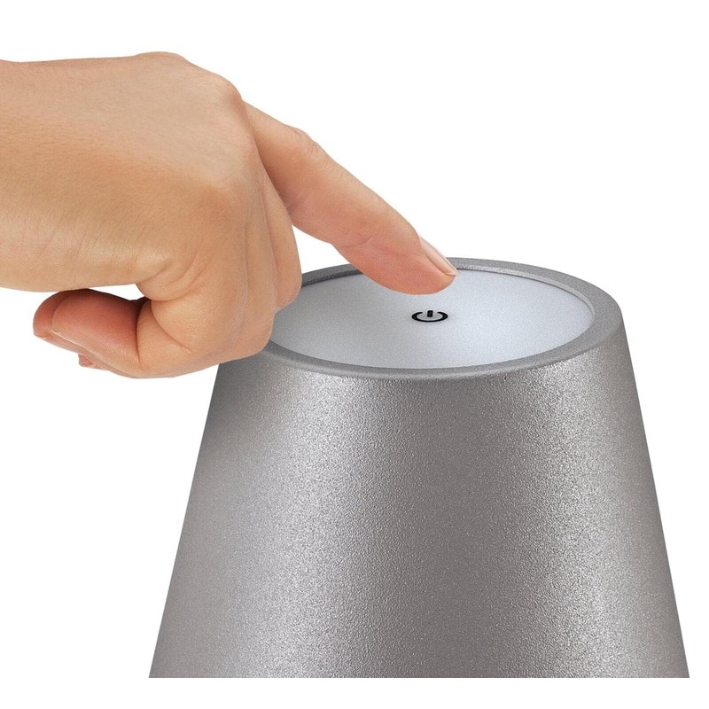 Cilio LUCE LED Bottle Lamp Portable-Rechargeable with Touch Sensor, Dimmable,