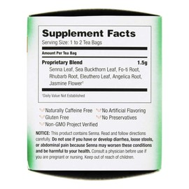 Bravo Tea Colon Cleansing Herbal Tea Caffeine Free, 20 Tea Bags