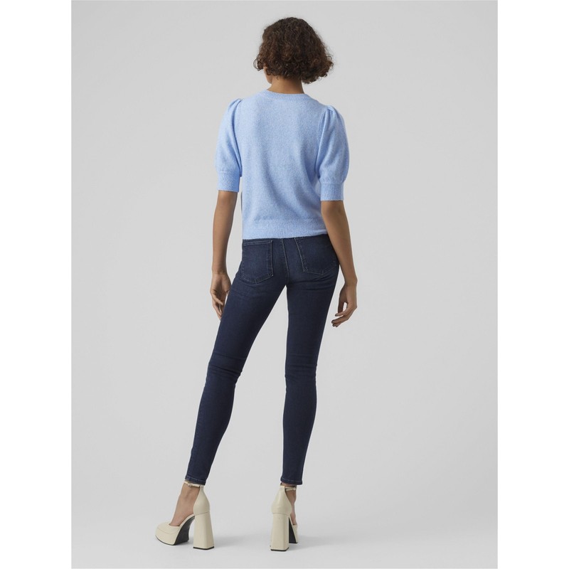 VERO MODA Women's Jumper, Little Boy Blue/Detail:melange