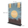Exhivit Porta Menú A4, Doble Vista (1 Pieza) Porta Folleto