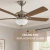 LIGHTACCENTS Ceiling Light Glass Shade Replacement - Flush Mount Ceiling
