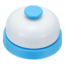 PATIKIL Call Bell 2.83" Small Desk Service Ring Bell Buzzer for Front Desk Reception Counter Dinner Bar Hotel Classroom Game, Blue, 1 Pack