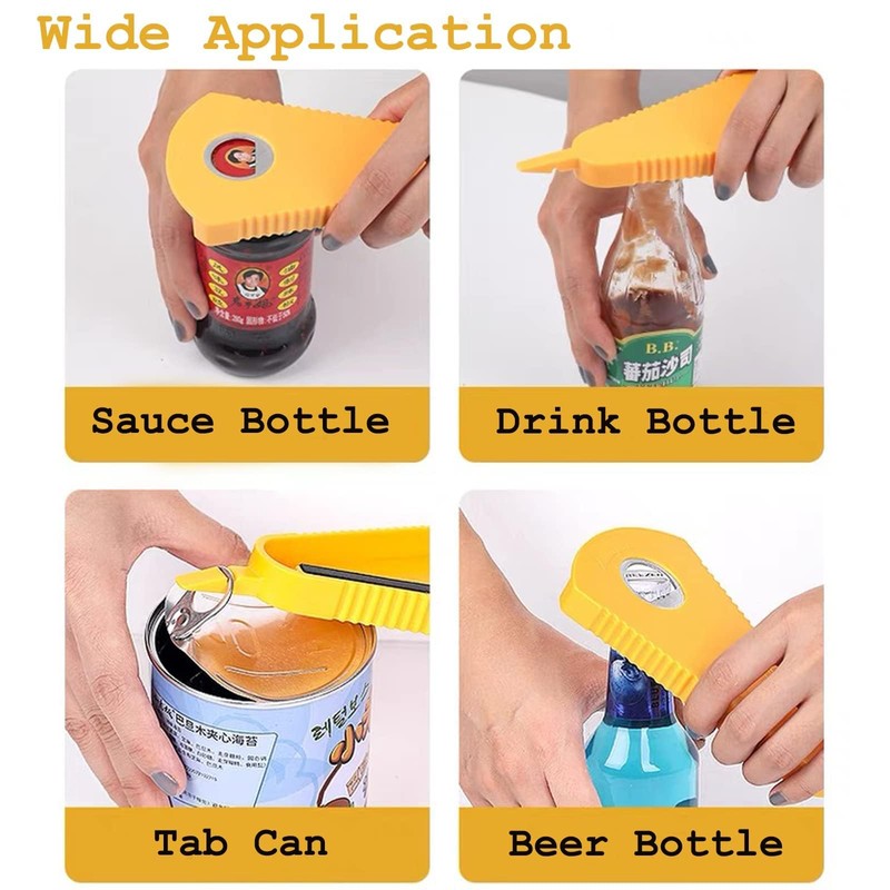 Easy Grip 4-in-1 Jar Opener - Effortless Opening for Weak