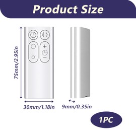 Replacement Remote for Dyson Fan AM06 AM07 AM08, Compatible with Part NO. 965824-01 965824-02, Infrared 3.0 Technology, Easy to Use, No Pairing Required, Ergonomic Design, Works Out of Box
