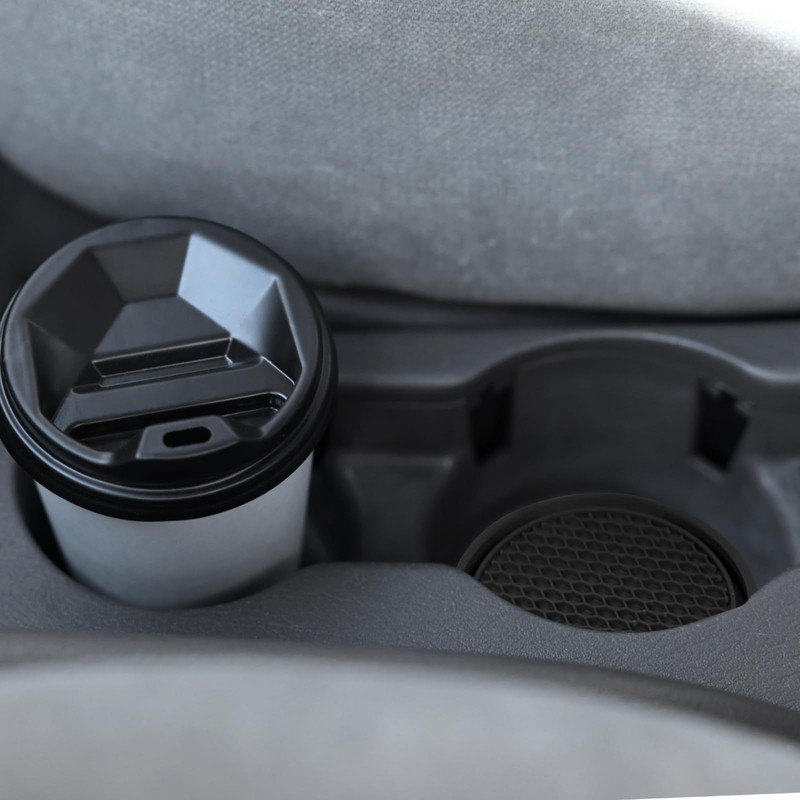 sourcing map 2pcs Car Cup Coasters Universal PVC Car Cup
