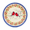 Polish Pottery 9½-inch Cookie Platter made by Ceramika Artystyczna (Bullfinch