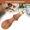 Wooden Handle Alloy Steel Watch Pry Watch Case Remover Watch