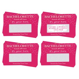 40Pcs Hen Party Games Scratch Off Dare Cards, Hen Night Party Dare Card Game Fun Hen Party Accessories Essential Hen Do Games Cards for Girls Night Out Party