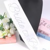 KICOSY Rhinestone Bride to Be Sash with Diamond Ring Icons