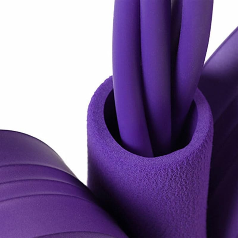 Versatile Fitness Resistance Bands with Foot Pedals - Multi-Functional Exercise