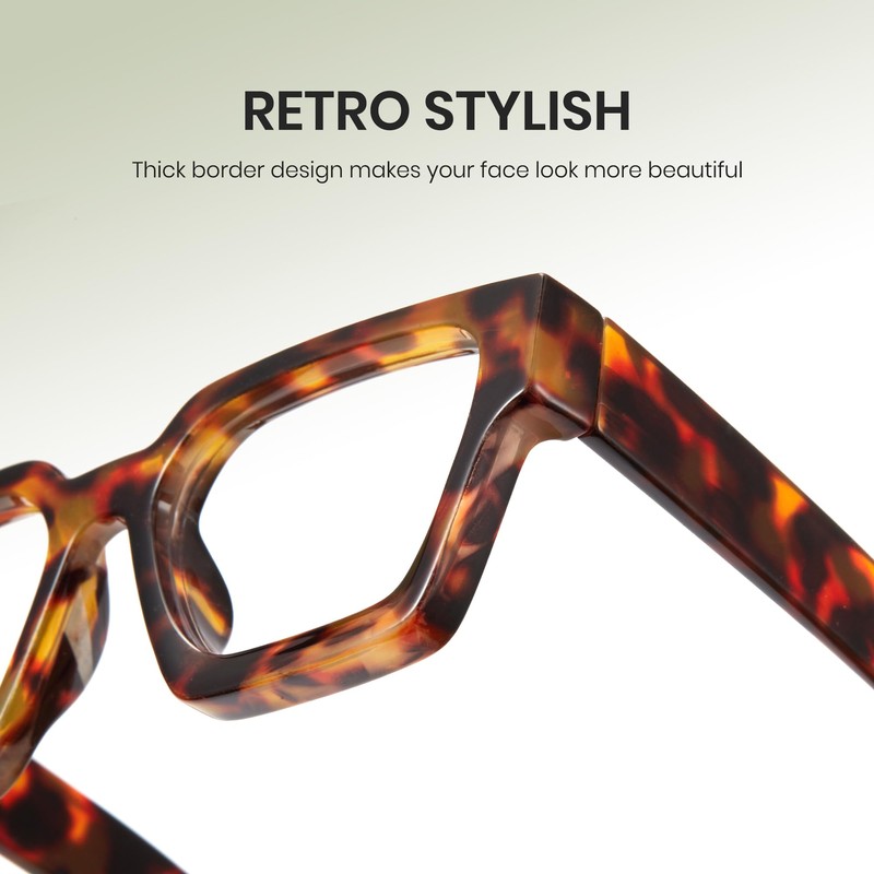 Cyxus Thick Frame Computer Glasses Blue Light Glasses for Men