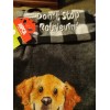 ASPCA Golden Retriever Don't Stop Retrievin’ Black Velour Christmas Stocking