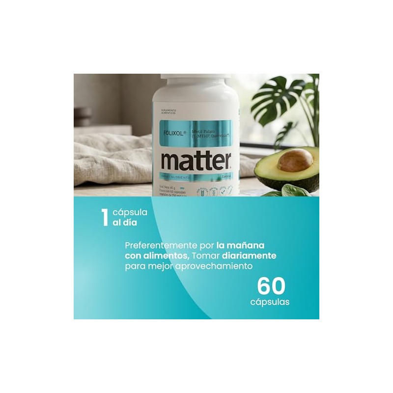 Matter Folixol Suplemento Acido Folico Folato Activo Quatrefolic Mthf Trimetilglicina