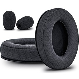 Revolver Ear Pads for Cloud Revolver/Revolver S Headset I Thicker 1 Inch Enhanced Memory Foam - Breathable Mesh Upgrade More Comfort by DIMOST