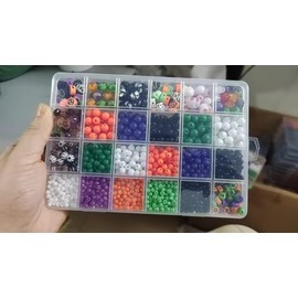 Halloween Bracelet Beads for Jewelry Making, Spooky DIY Crafts with Acrylic Rounds Bead Pumpkin Skull Ghost Witch Hat Resin Charms Glass Seed Bead for DIY Halloween Bracelets Necklace Earrings Craft
