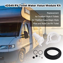 42049 Water Valve Style II Kit, Upgraded Toilet Water Valve Module Kit Compatible Replacement for Thetford Aqua Magic Style II Toilets